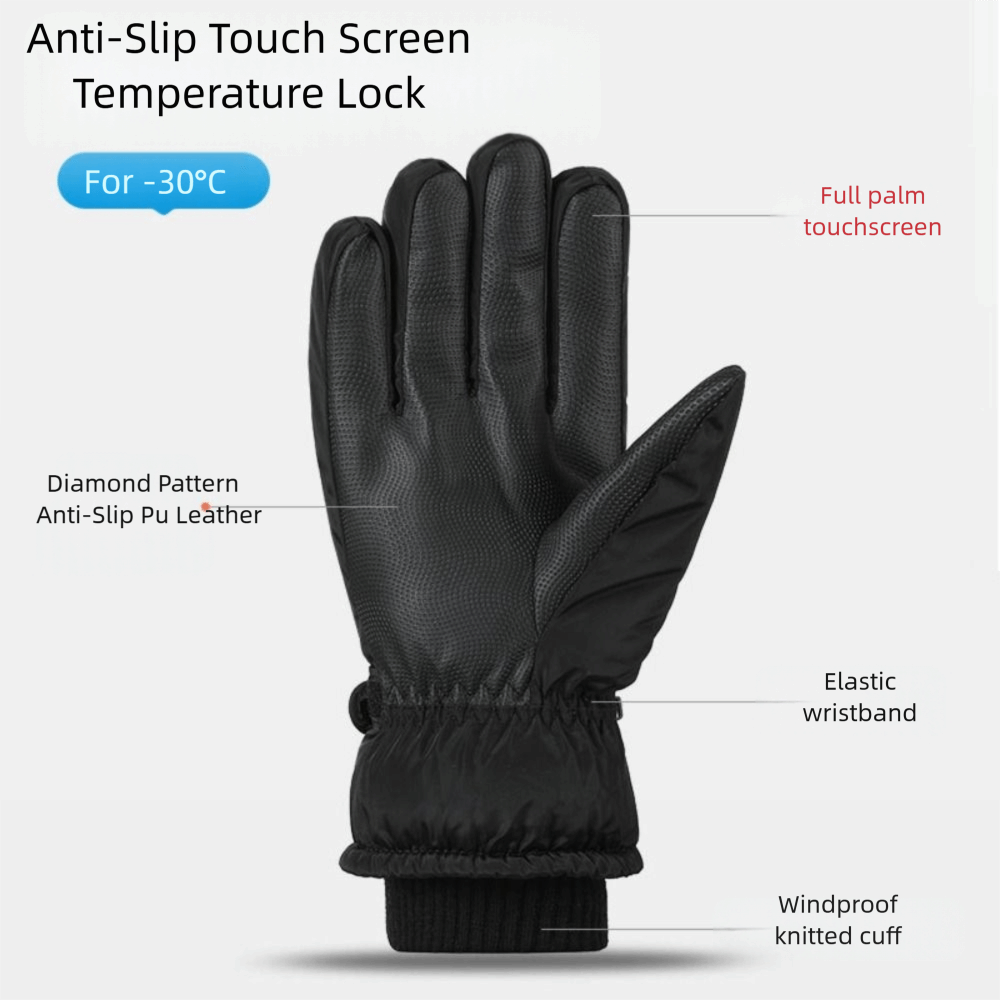 Ski Glove Waterproof - Nowe zimowe ciepłe rękawiczki Oxford z