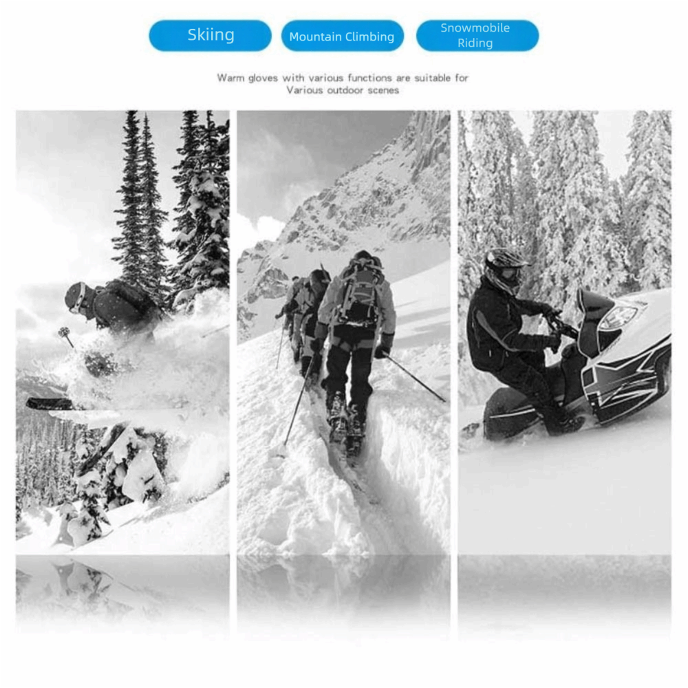 Nowe zimowe ciepłe rękawiczki  – Ski Glove Waterproof recenzja i cena
