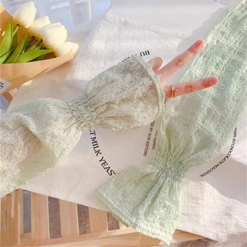 Letnie, oddychające rękawki z  – Fingerless Glove Knit recenzja i cena