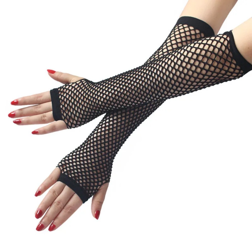 Neonowe siateczkowe długie ręk – Fingerless Glove Knit recenzja i cena