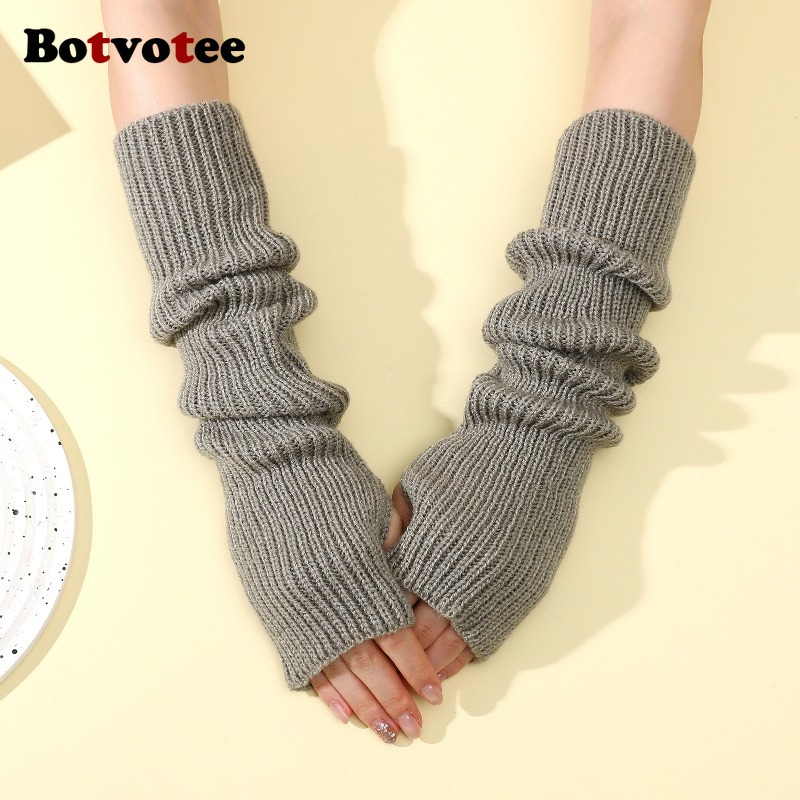 Botvotee Y2k Akcesoria Dzianin – Fingerless Glove Knit recenzja i cena